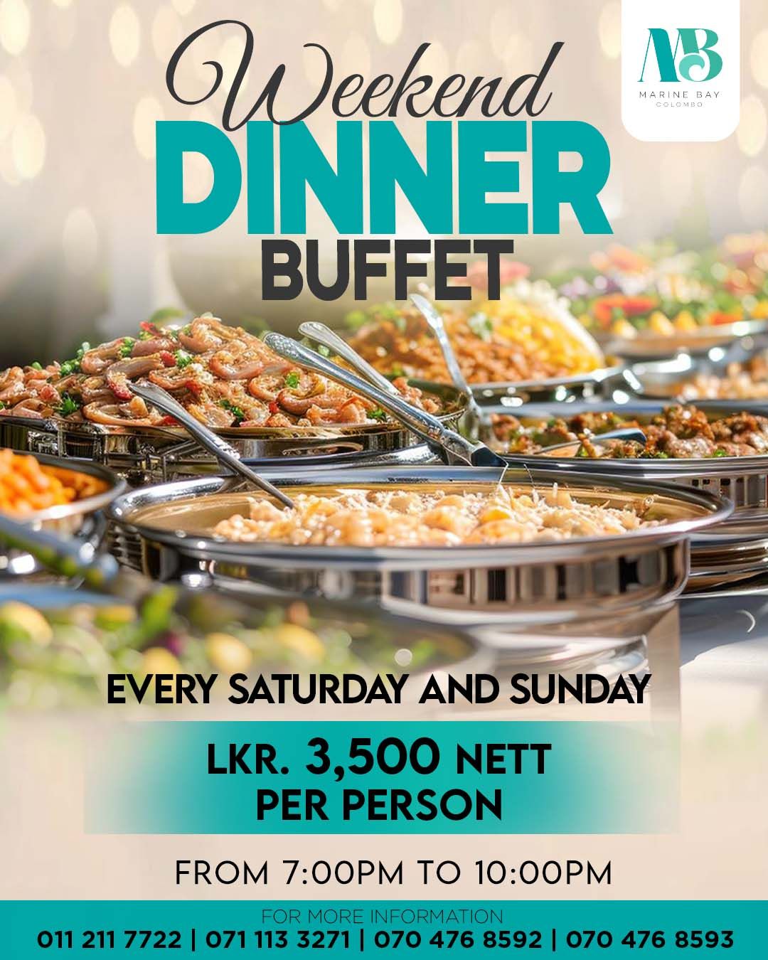 WEEKEND DINNER BUFFET